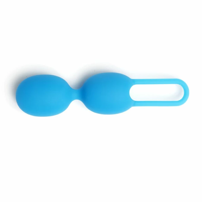 Tickler Vibes Trainer Toyfriend Double Cyan Blue - Kulki gejszy, Niebieski