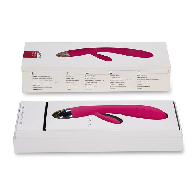 Svakom Barbara Ultra Soft Vibrator Plum Red  - Vibrátor na bod G červený