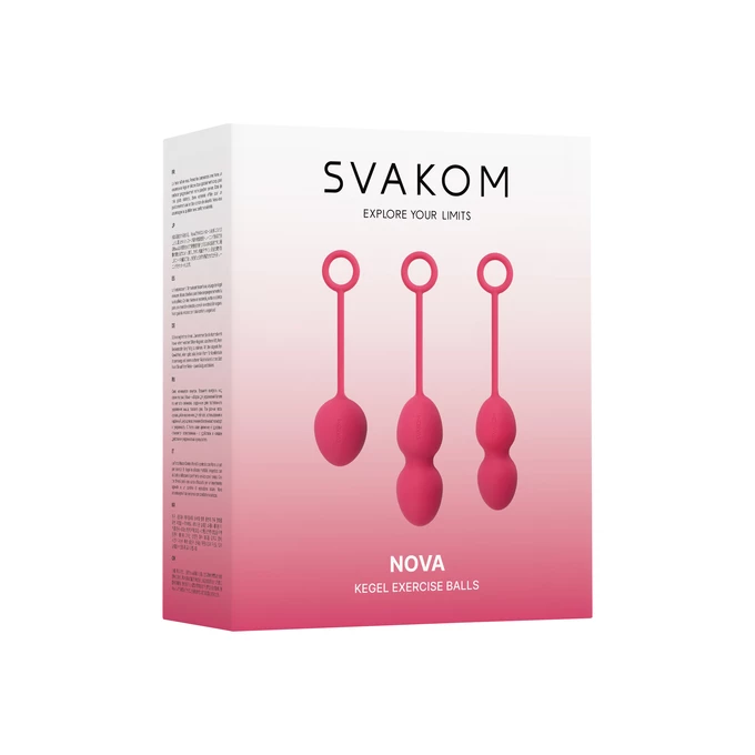 Svakom Nova Kegel Balls Plum Red  - Venušine guličky červené