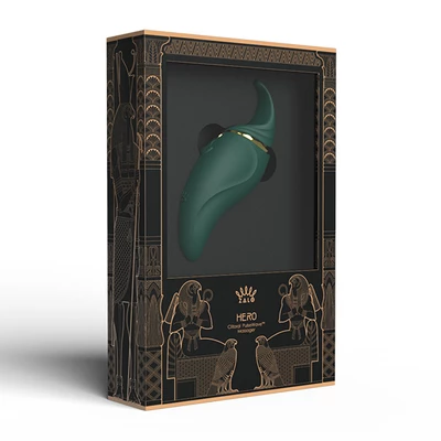 Zalo Hero G-Spot Pulsewave Vibrator Jewel Green - wibrator łechtaczkowy, zielony